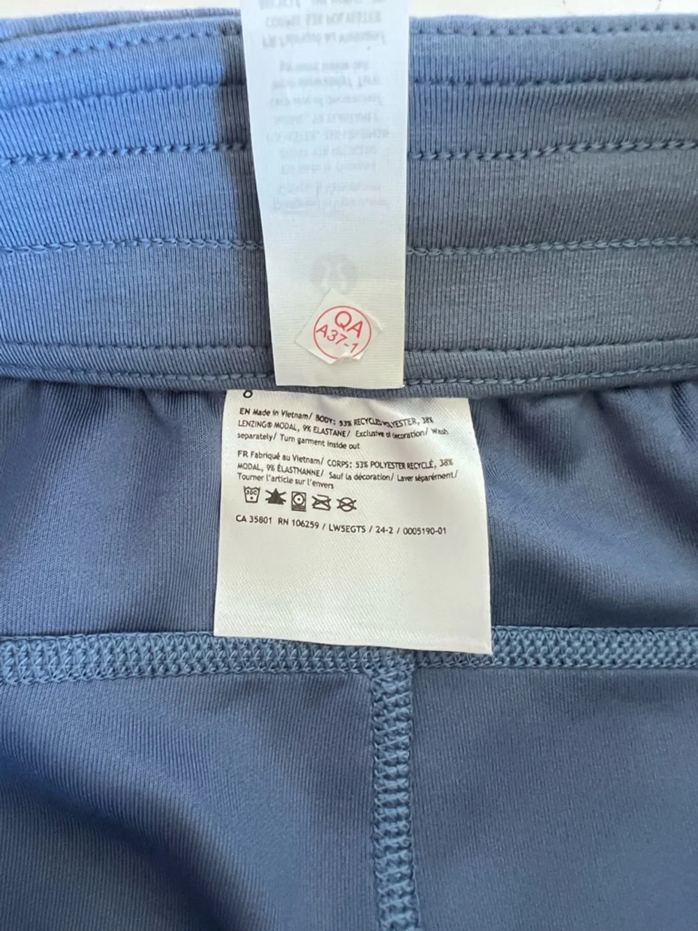 Lululemon Athletica Women's Softstreme High Rise Pant Blue Athleisure Yoga